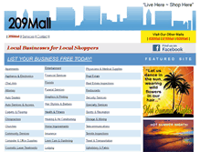 Tablet Screenshot of 209mall.com